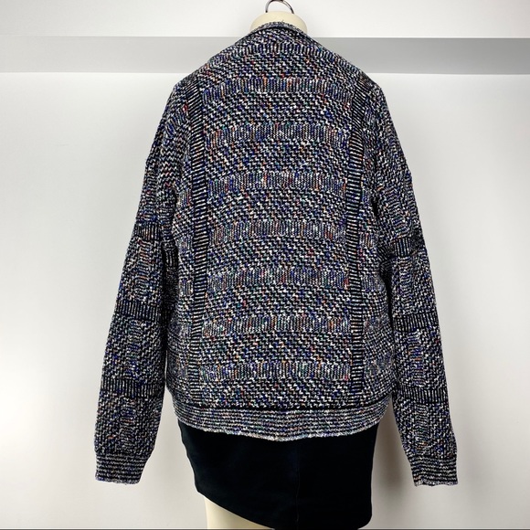 Vtg 80s 90s button front cardigan sweater 2X - Picture 7 of 8